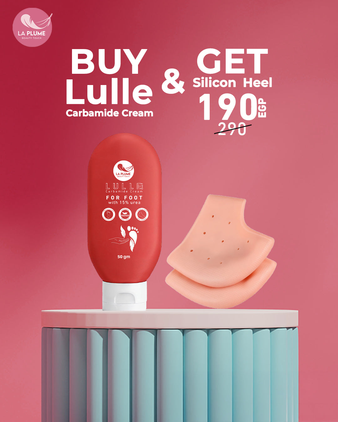 Lulle Carbamide Cream + FREE Silicon Heel
